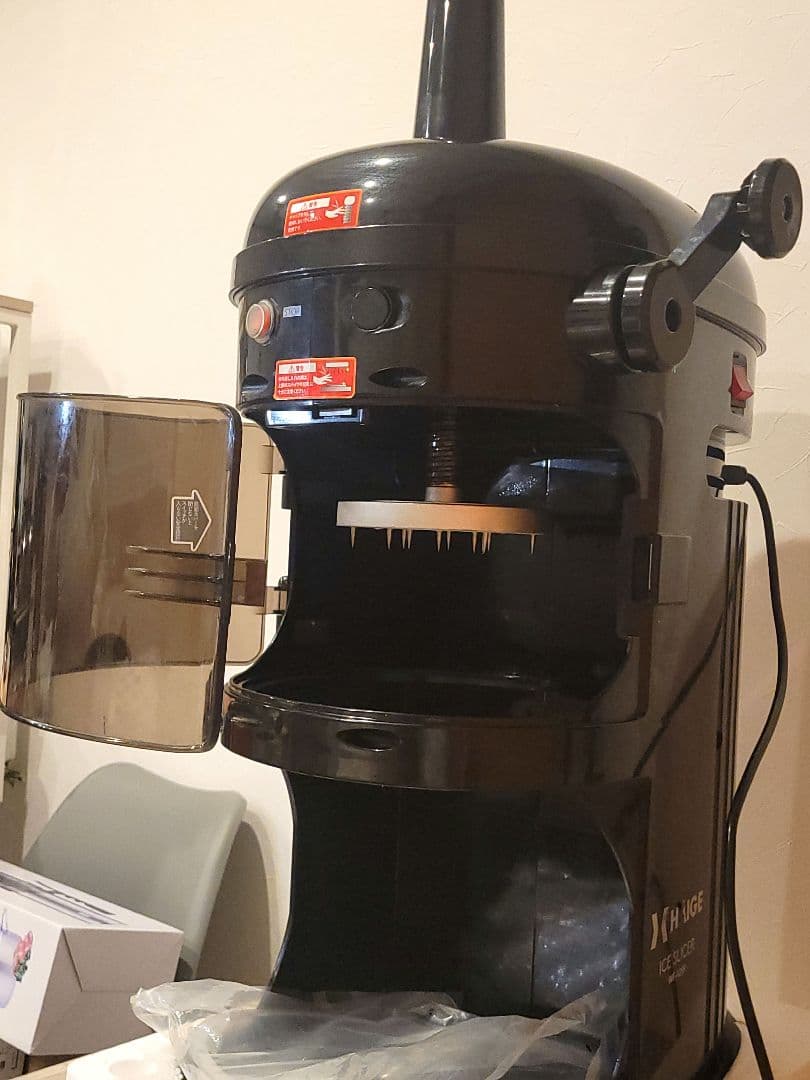 ふわふわ業務用かき氷機　HAIGE ハイガー WF-A299　黒
