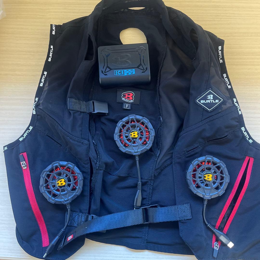 ICECRAFTUSBファン 3個セットXL１つサイズフリー1つ計2点ベスト付き