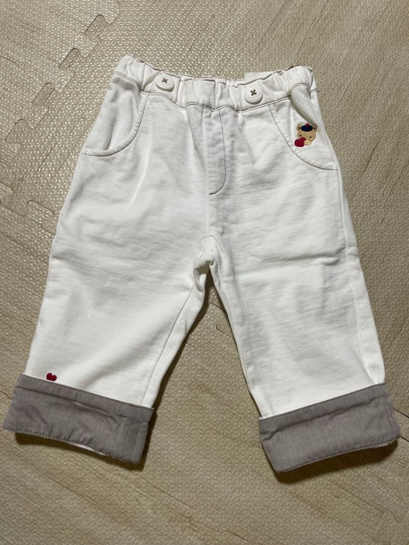 ファミリア 9分丈パンツ（たすき付き） 90