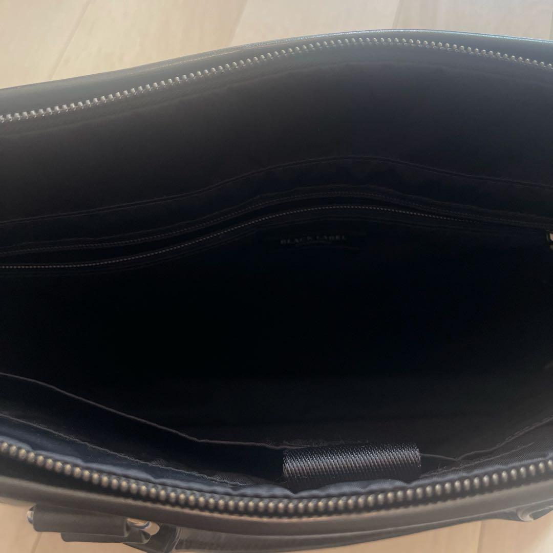 【美品】Burberry BLACK LABELビジネスバッグ 黒 ショルダー有