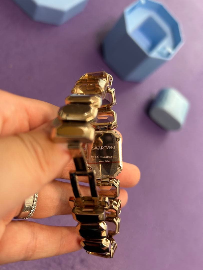 スワロフスキー ウォッチ ゴールド