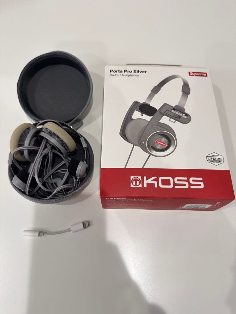 シルバー　Supreme Koss Portapro Headphones