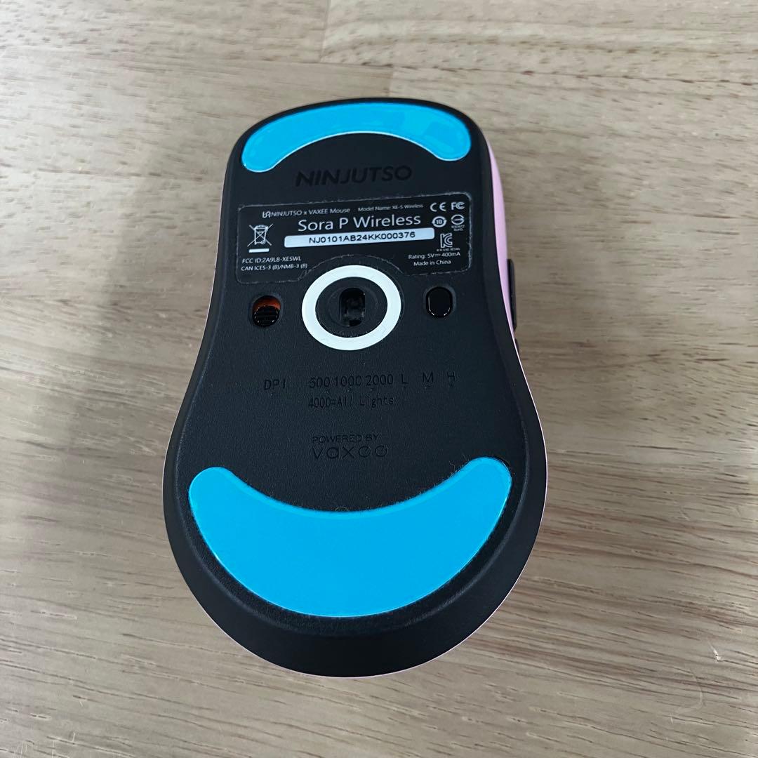 NINJUTSO×VAXEE Sora P Wireless マウス ピンク