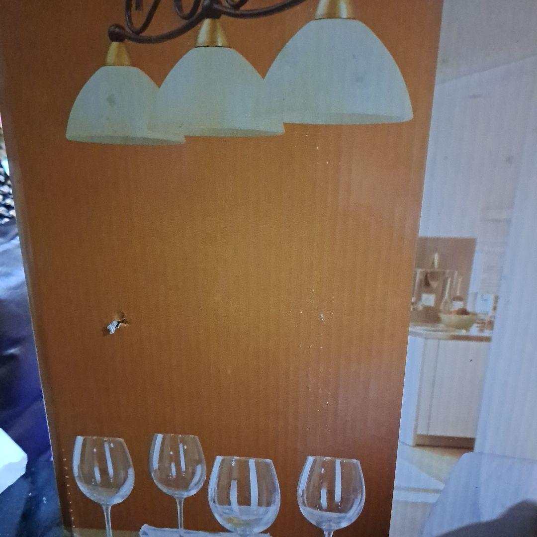 ♡新品未使用　エグロ．ジャパンペンダントガラスシェードランプ３灯♡