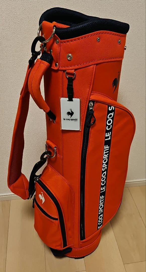 美品 ルコック 軽量 キャディバッグ コンパクト 8型 ゴルフバッグ