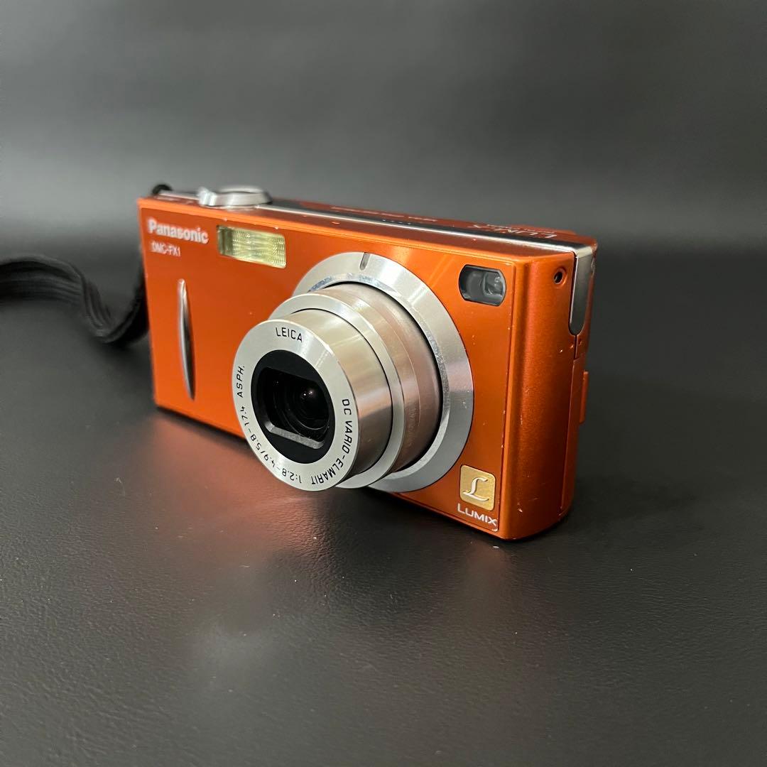 【動作確認済/極美品】Panasonic LUMIX DMC-FX1 オレンジ
