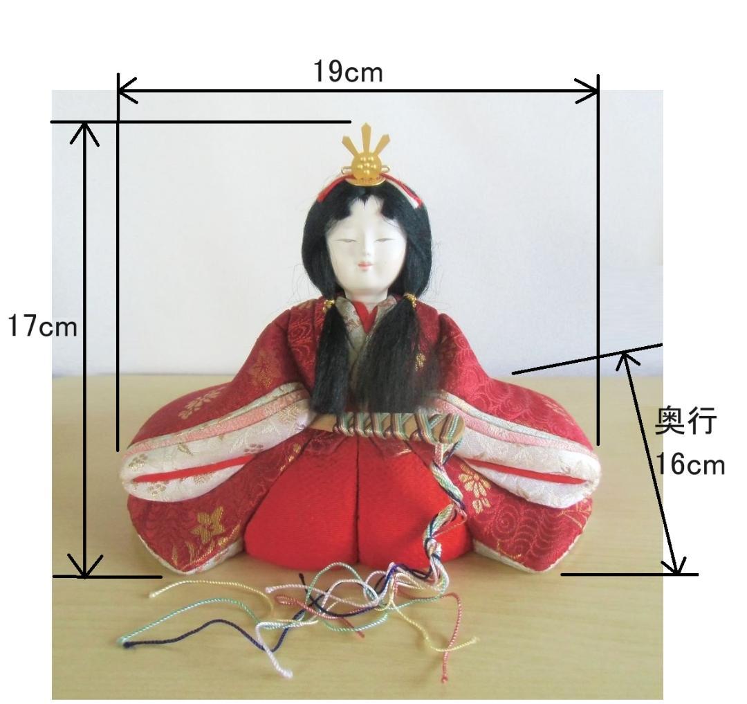 ひな人形　木目込人形　2段飾り　親王　三人官女