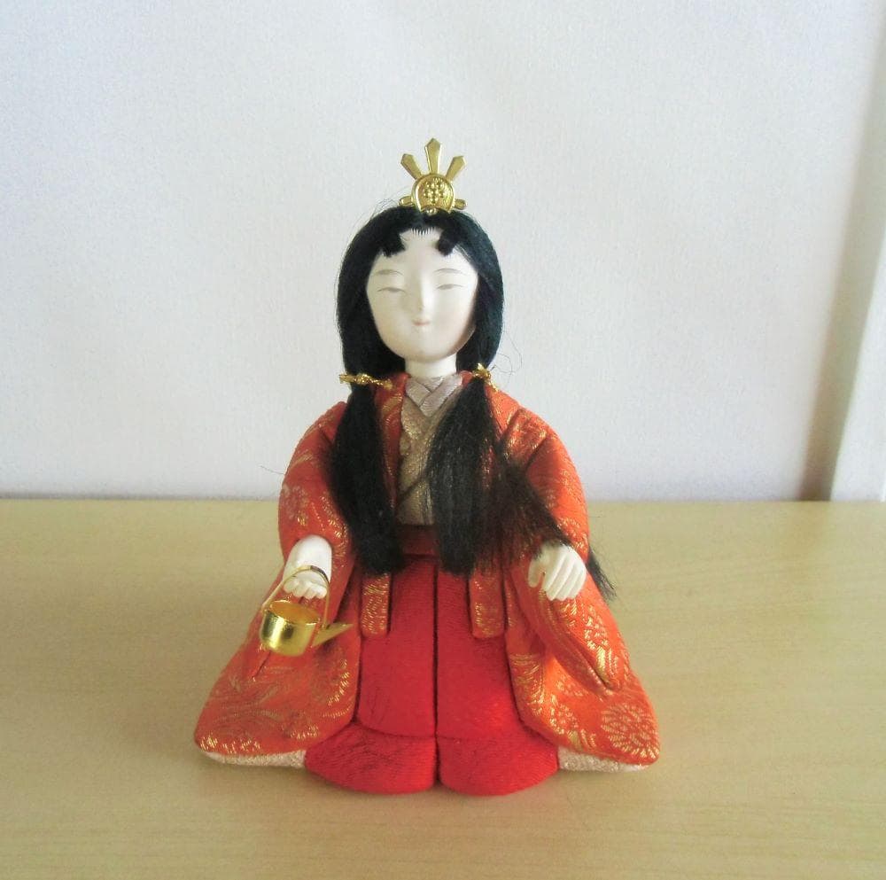 ひな人形　木目込人形　2段飾り　親王　三人官女
