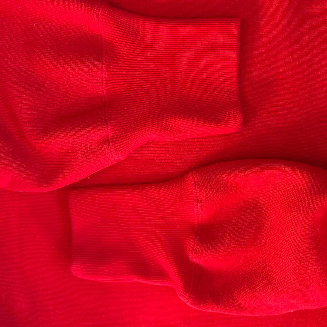 【刺繍ロゴ】チャンピオンスウェット リバースウィーブ L 青タグ 赤 70s復刻