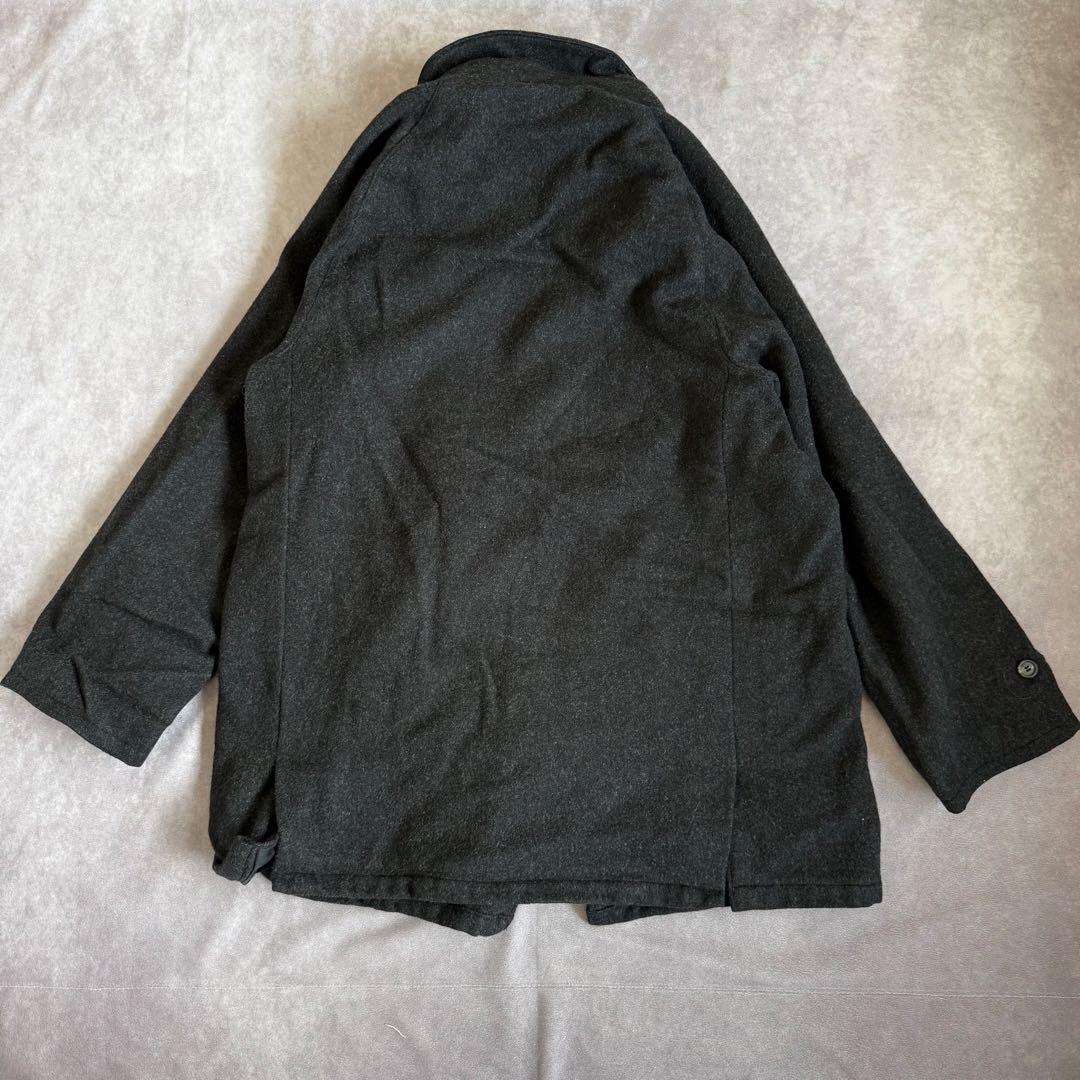 ポロバイラルフローレン ウール ハーフコート L グレー