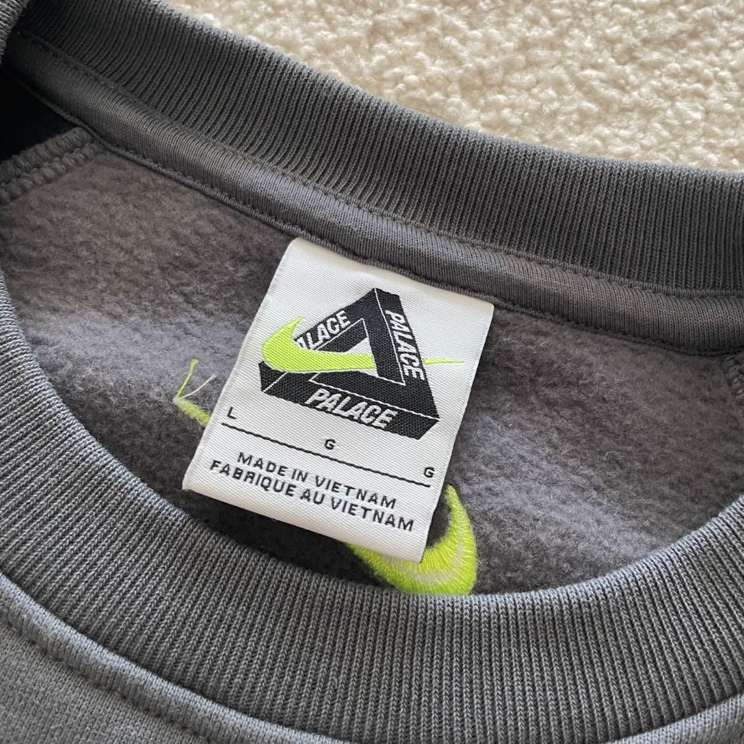 PALACE NIKE TOTAL P90 CREW グレー L