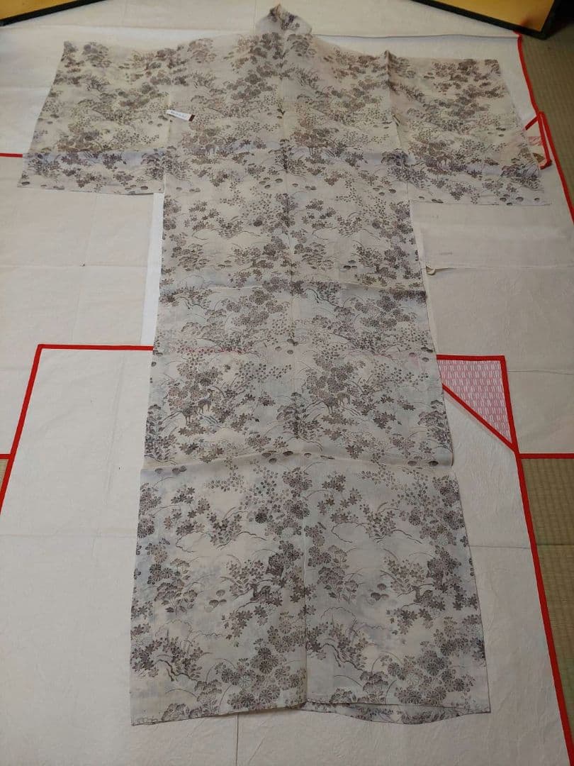 訪問着84正絹　仮絵羽 夏物