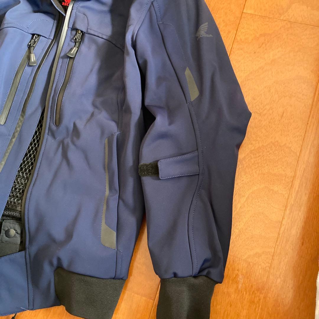 ホンダ　バイクスマートシェルパーカー明るめネイビー　M 防風