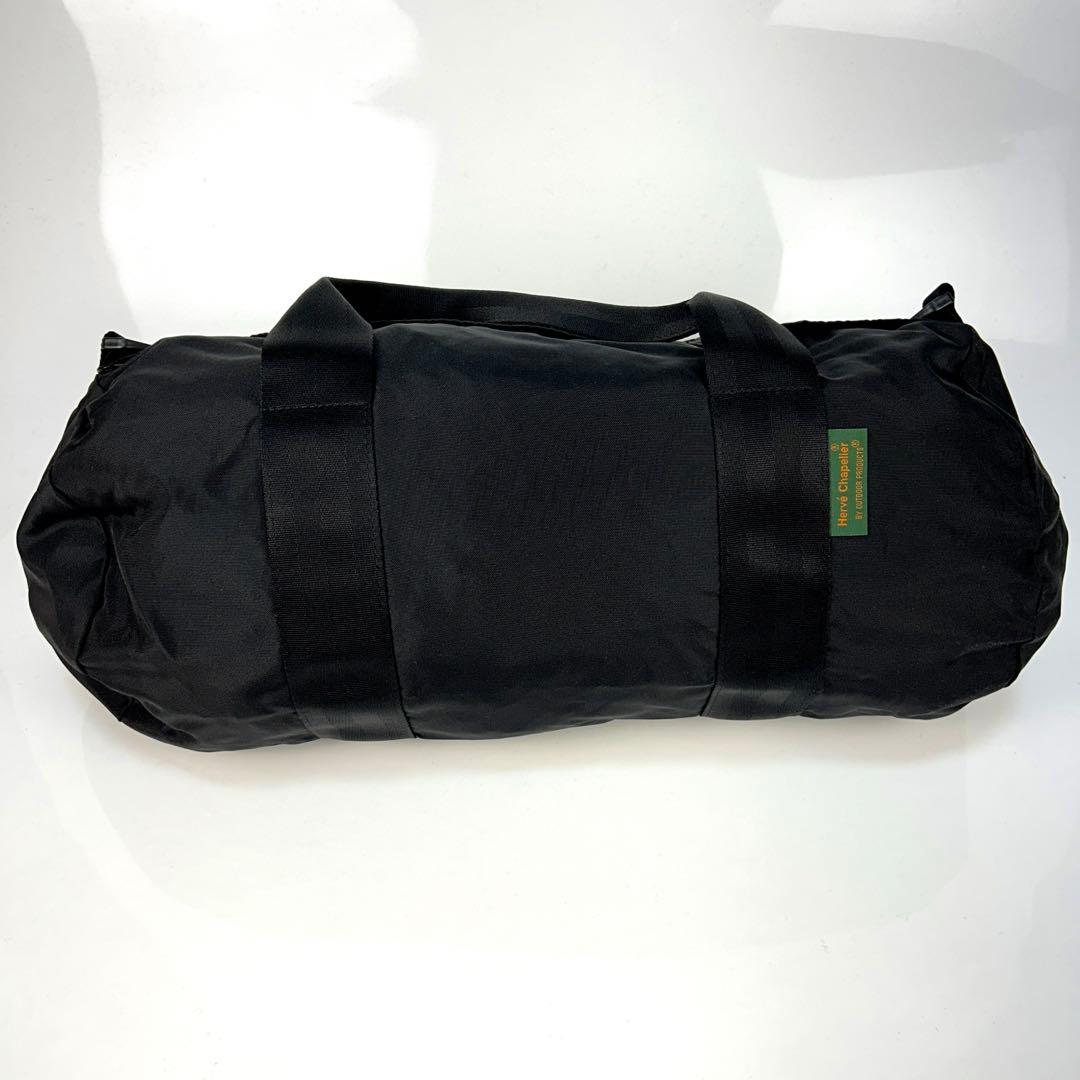 【美品】エルベシャプリエ　ボストンバッグ　黒　2way クロスボディ