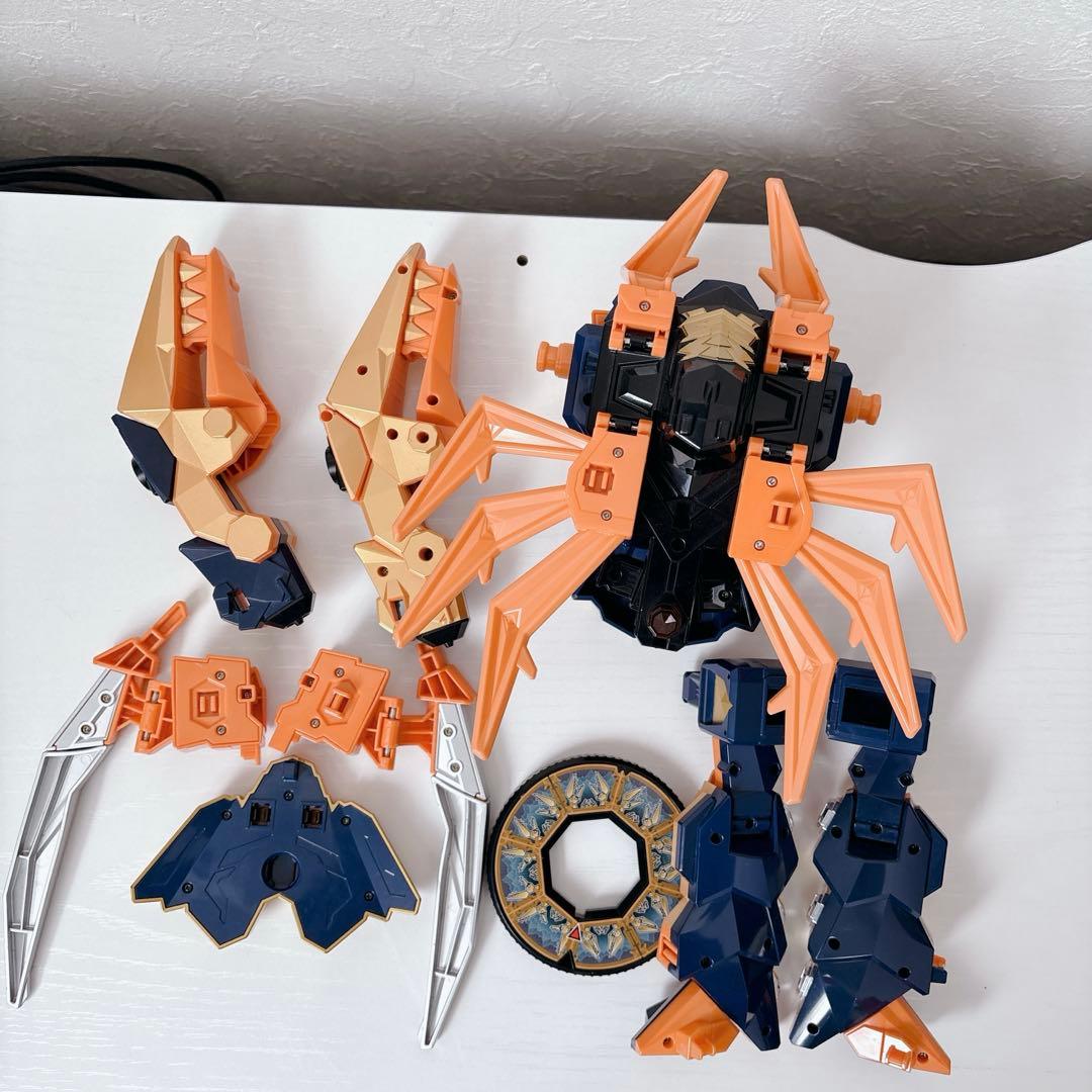 侍戦隊シンケンジャー 侍合体シリーズセット 兜 舵木 虎 烏賊 海老 牛 提灯