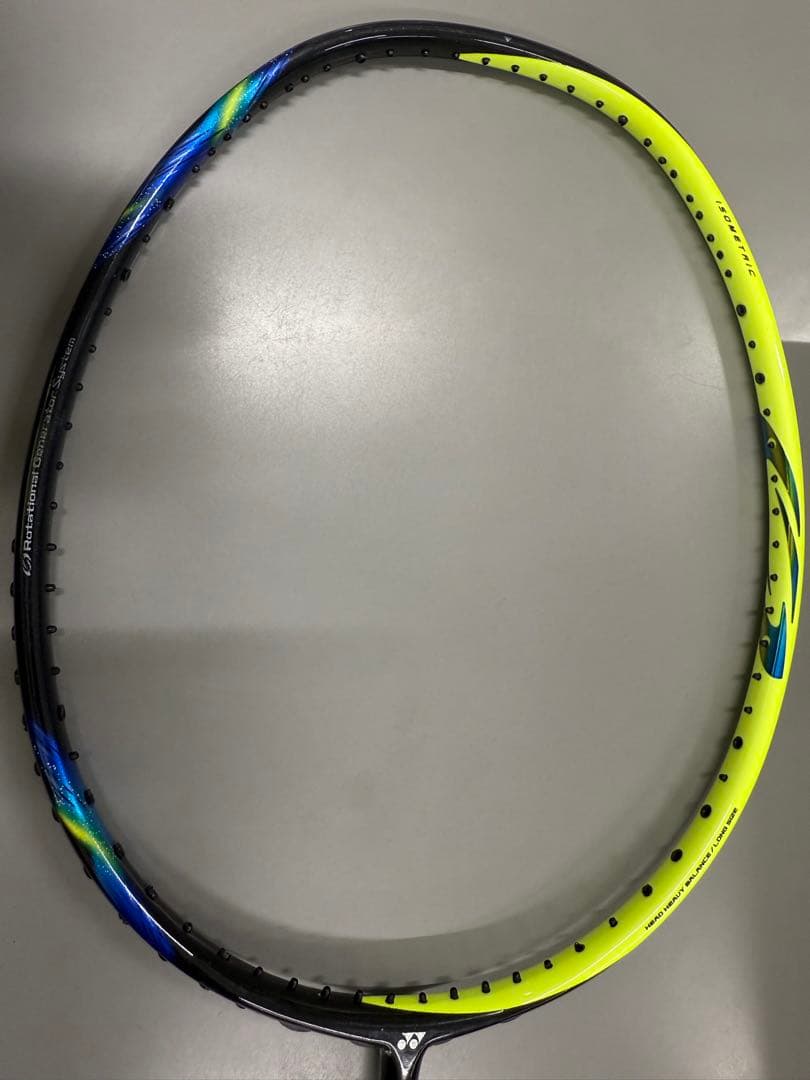 バドミントンラケット ブラック/イエロー