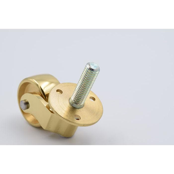 12個セットブラス（真鍮)キャスター 1-1/4” マシンスクリュー（機械ネジ）