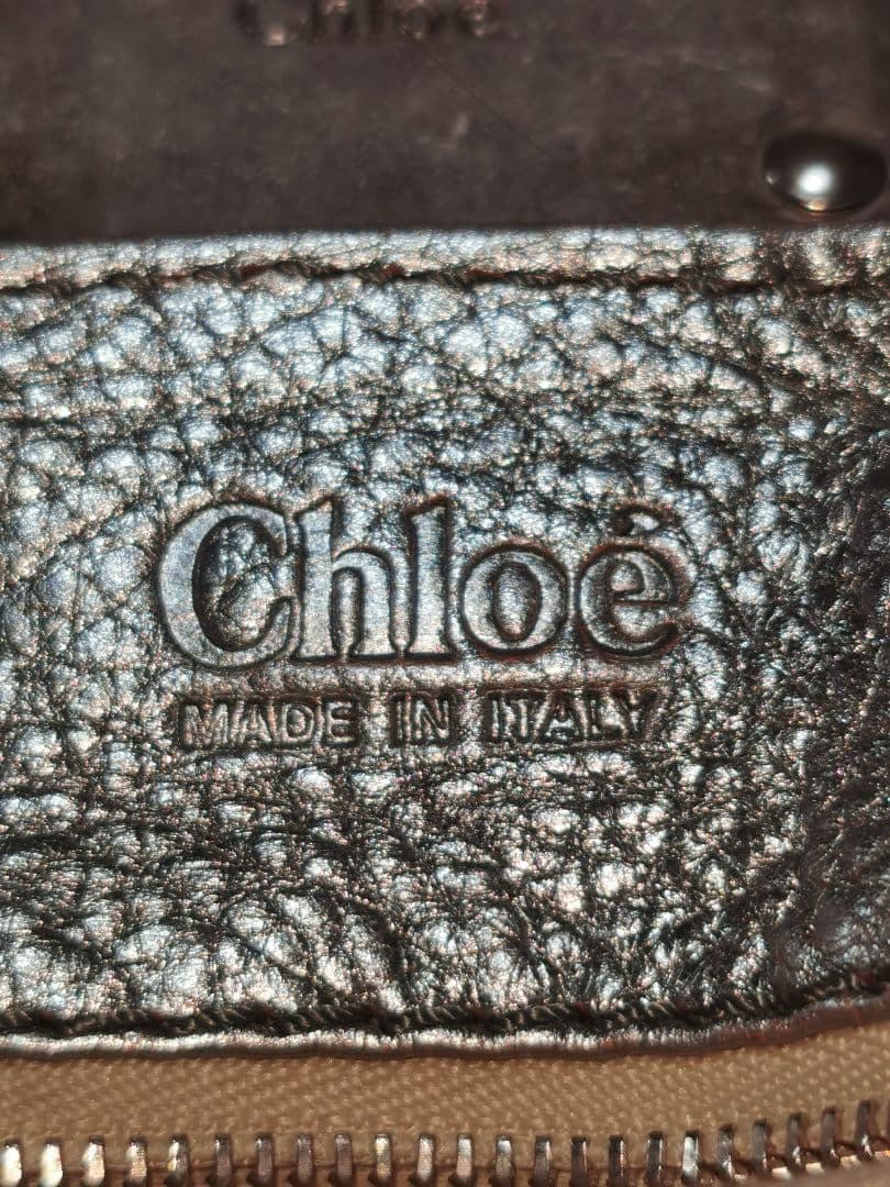 Chloe クロエ　パディントン　レザー　メタリック　　ショルダー　ハンドバッグ
