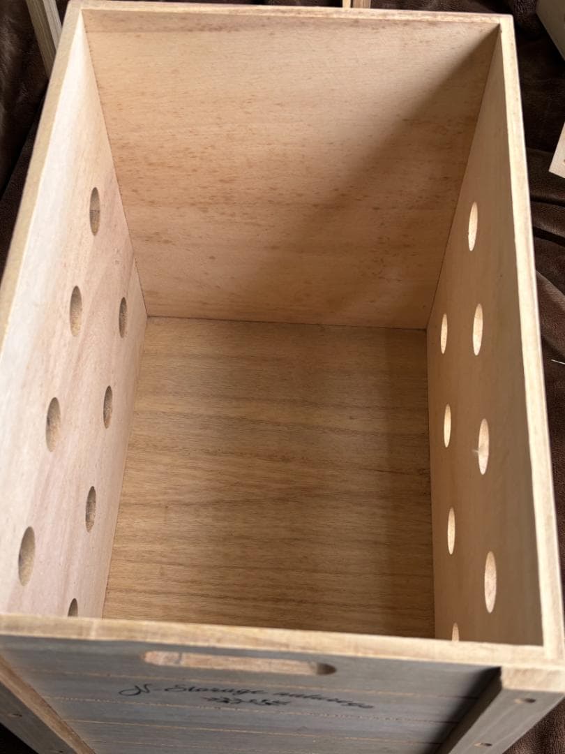 桐材 木製キャスター付き収納ラック 4段