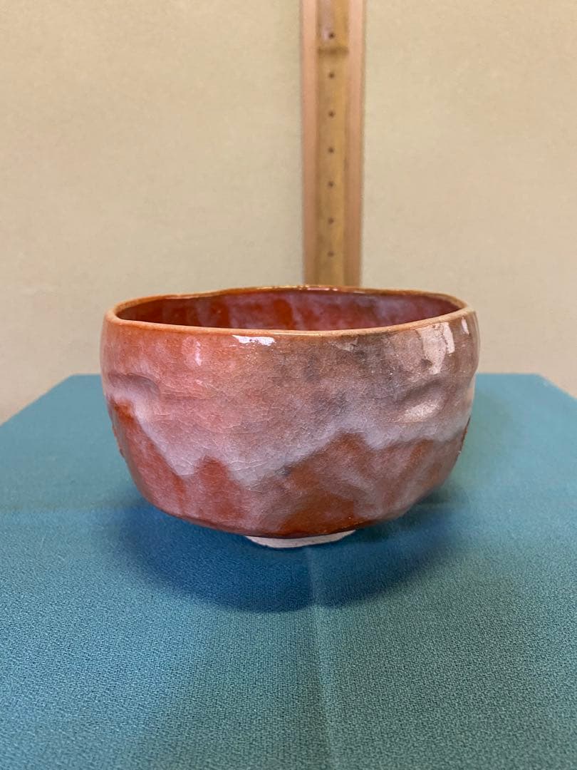 【本日限定】茶道具/五つ印赤茶碗 小川長楽 赤茶碗 共箱