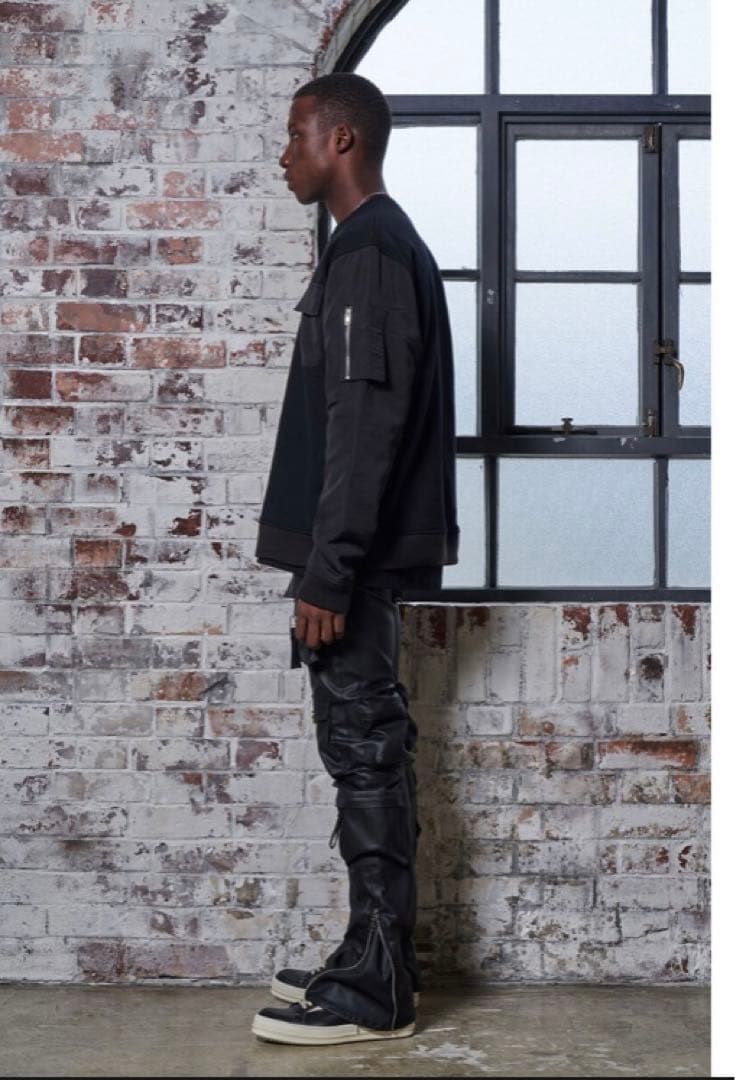 トップス mlvince bomber sleeve crew black