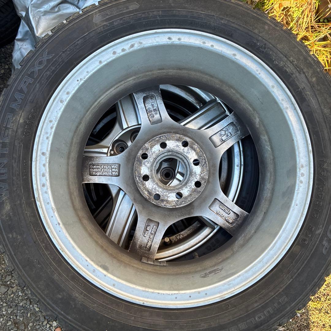 DUNLOP 185/55R15 タイヤ・ホイール4本セット スタッドレス