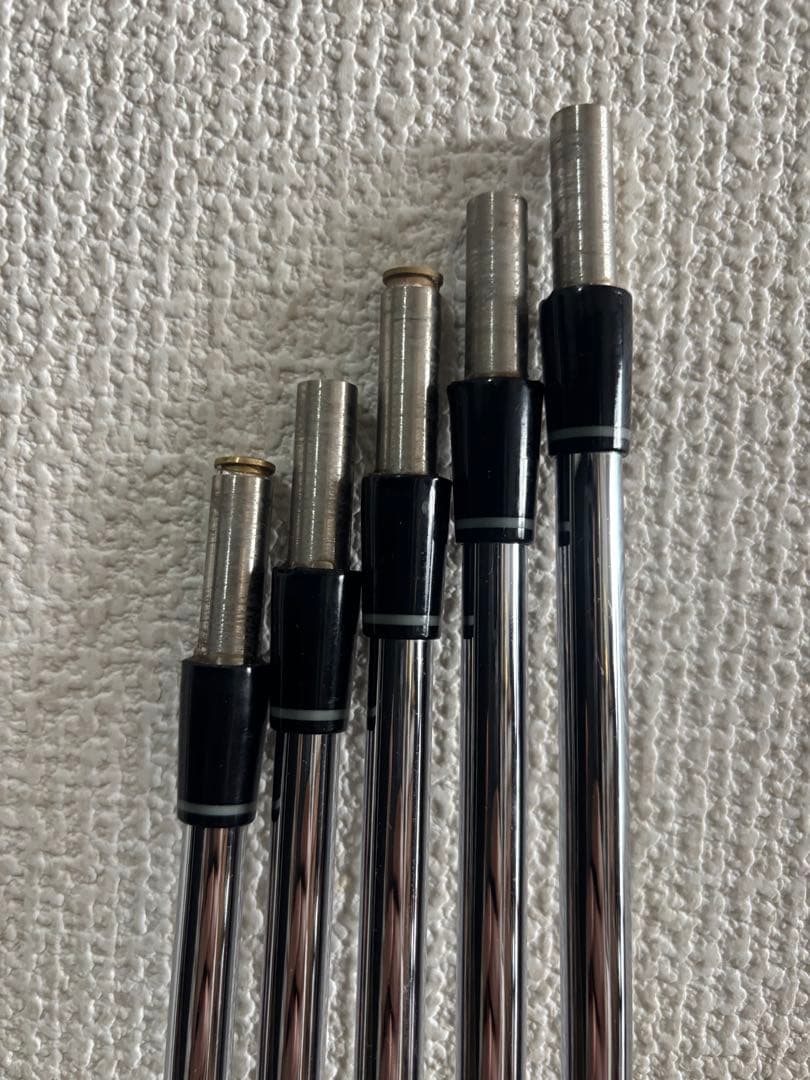 ゴルフ スチールシャフト 5本セット 6〜p
