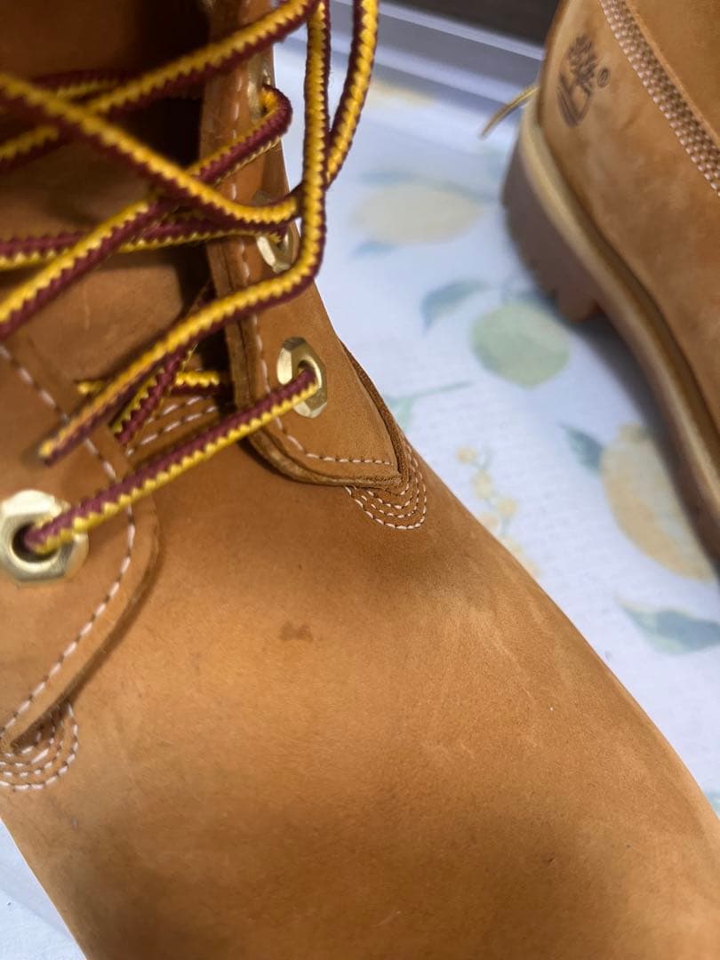 Timberland ベージュレザー ブーツ 9 1/2