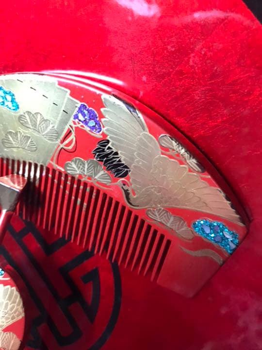 やはり格が違う　花街のお持ち物　リアルビンテージ　大振り簪と櫛　(#4478番)