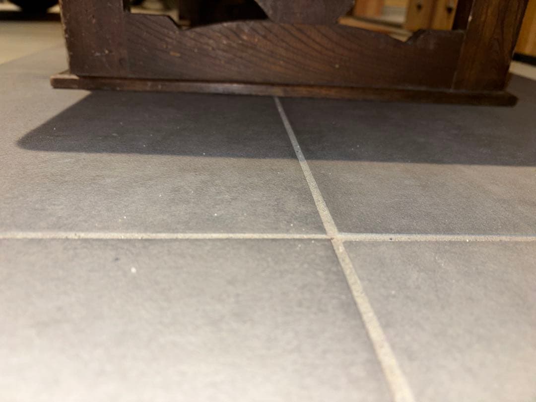 木製文机 ダークブラウン 2引き出し付き