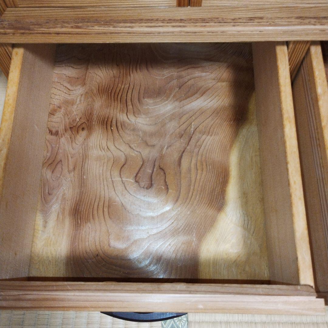 木製　秋田杉　茶棚　 引き出し付き