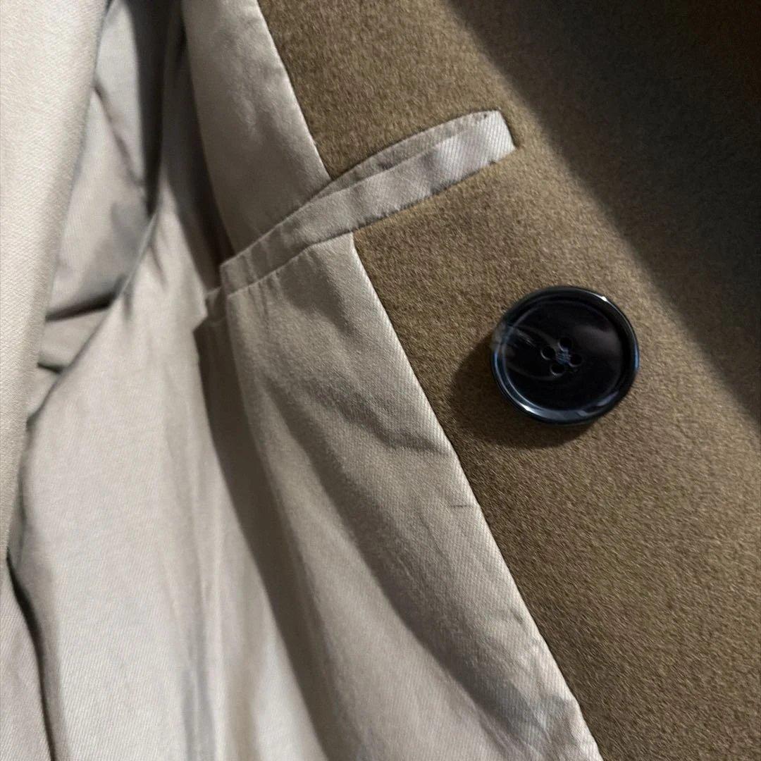 タグ付きmiffew キャメル　 ダブルブレスト ウールコート　定価132000