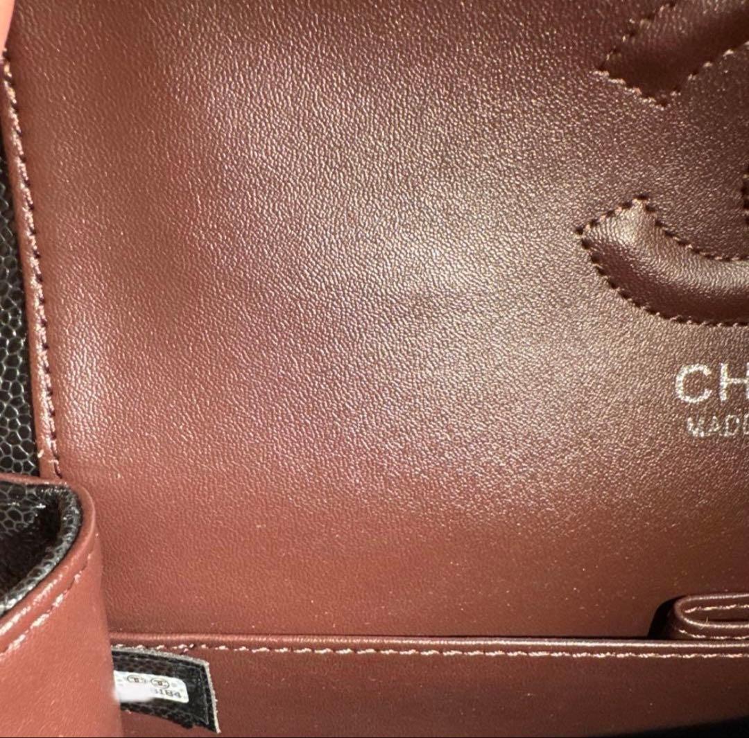 CHANEL チェーンフラップバッグキャビアスキン 2way