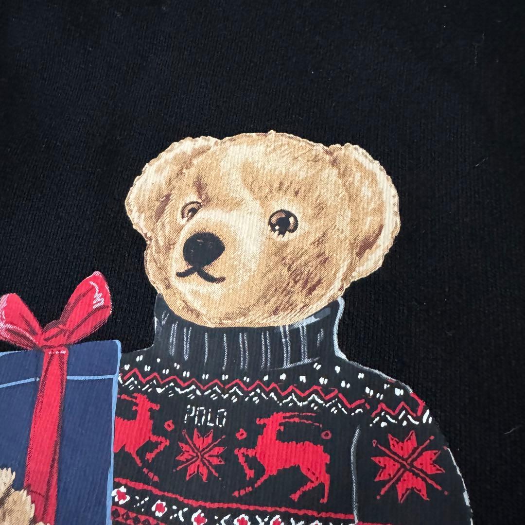 24年モデル✨現行QR ポロラルフローレン ポロベア スウェット 裏起毛 美品