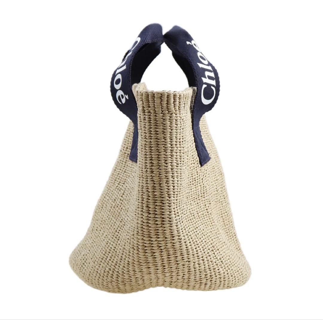 【美品】CHLOE トートバッグ バスケットバッグ 大人気 ロゴ カゴバッグ