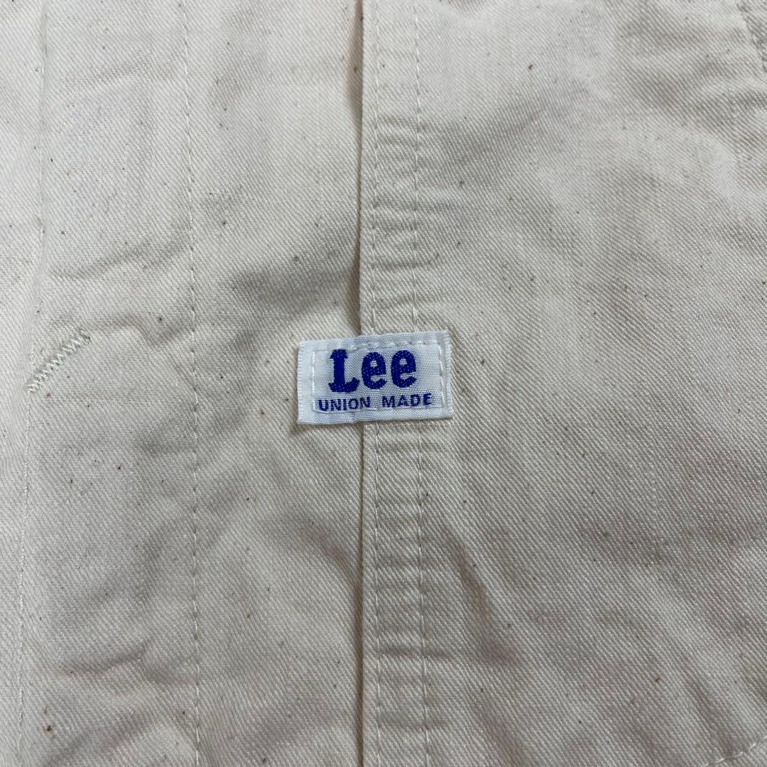 Lee オーバーオール サロペット　L ハウスマーク 復刻 日本製 生成り 希少