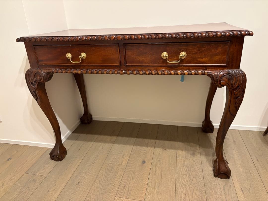 ヴィンテージ　マホガニー材　デスク