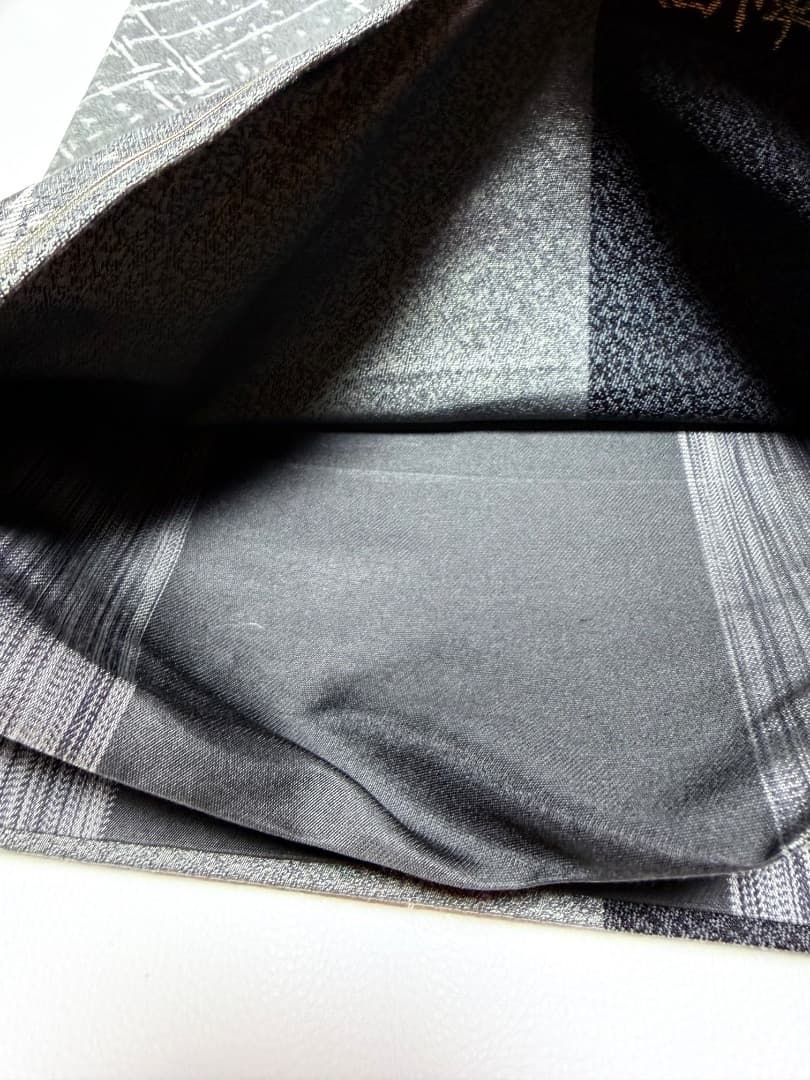 高級 袋帯 正絹 全通柄 西陣紹絕織 ブラック シャレ帯 洒落帯 訪問着 お召し