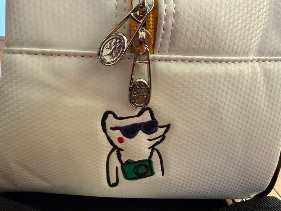 CASTELBAJAC ゴルフバッグ ホワイト/ネイビー