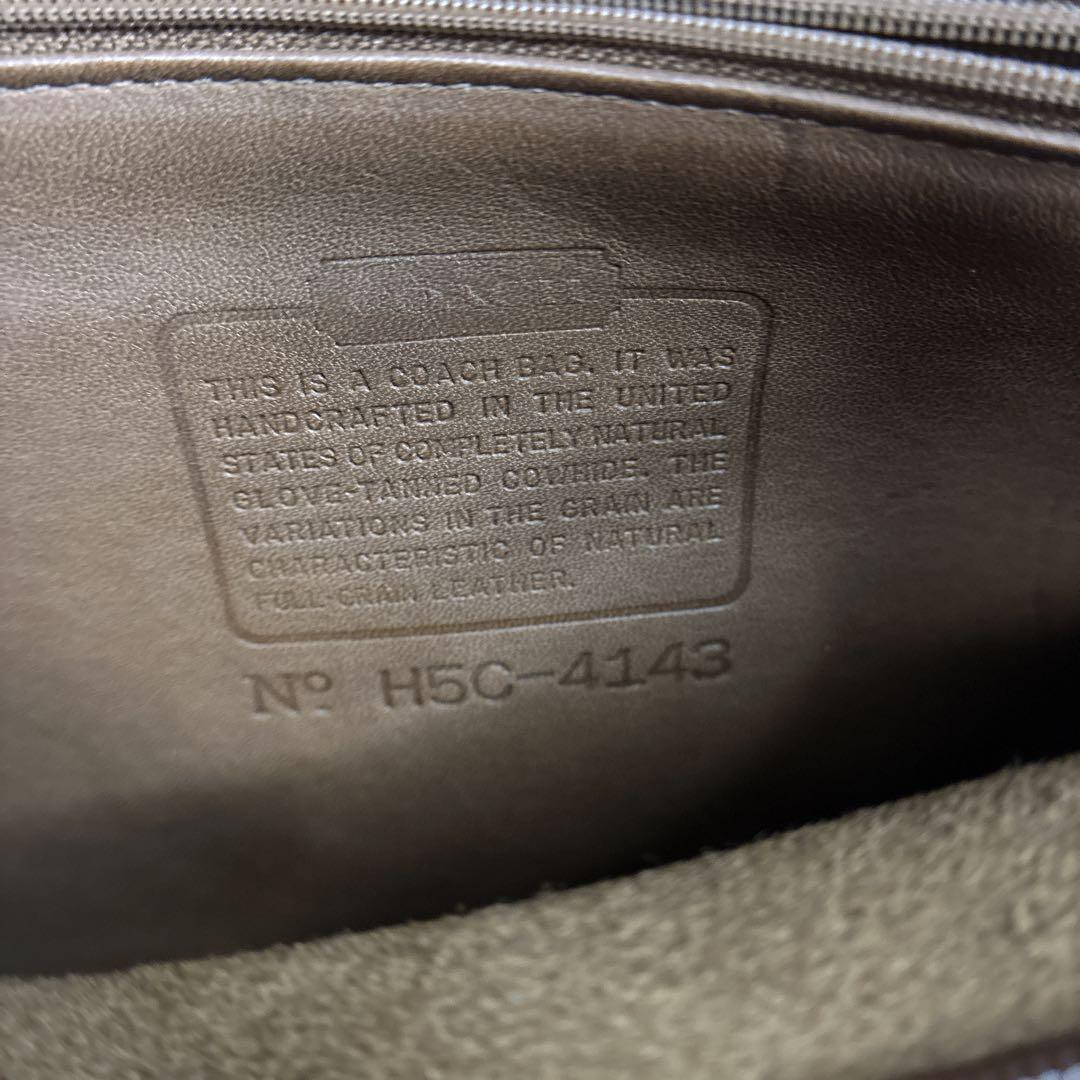 ✨希少アメリカ製オールドCOACHコーチ ブラウンレザーショルダーバッグ