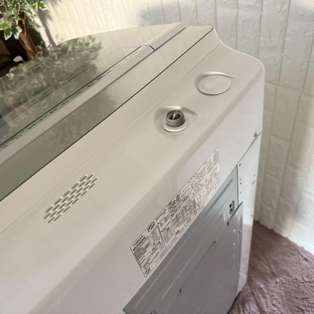 都内23区配送無料✨縦型洗濯乾燥機　アクア　AQW-GTW100H 2019年