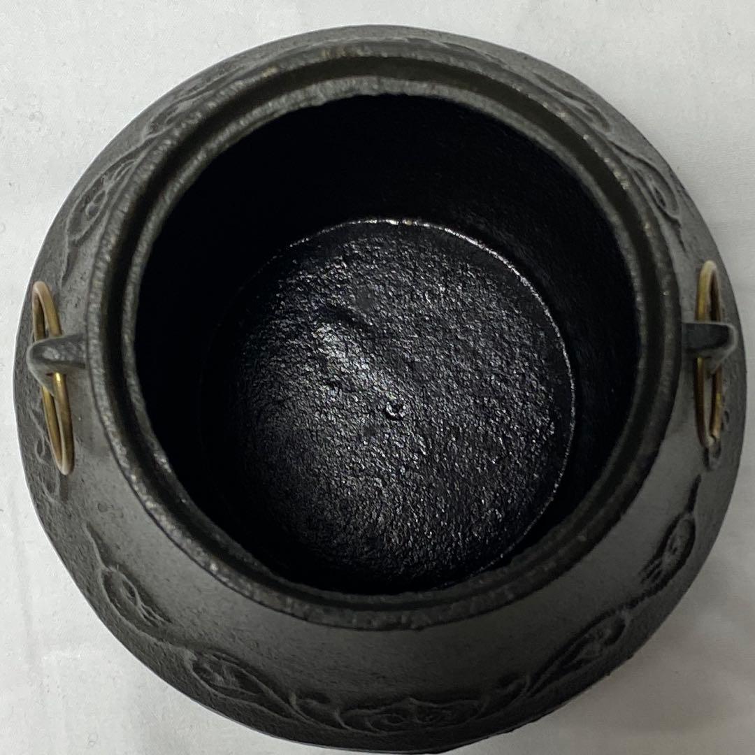 唐銅 鬼面風炉釜　コレクション用