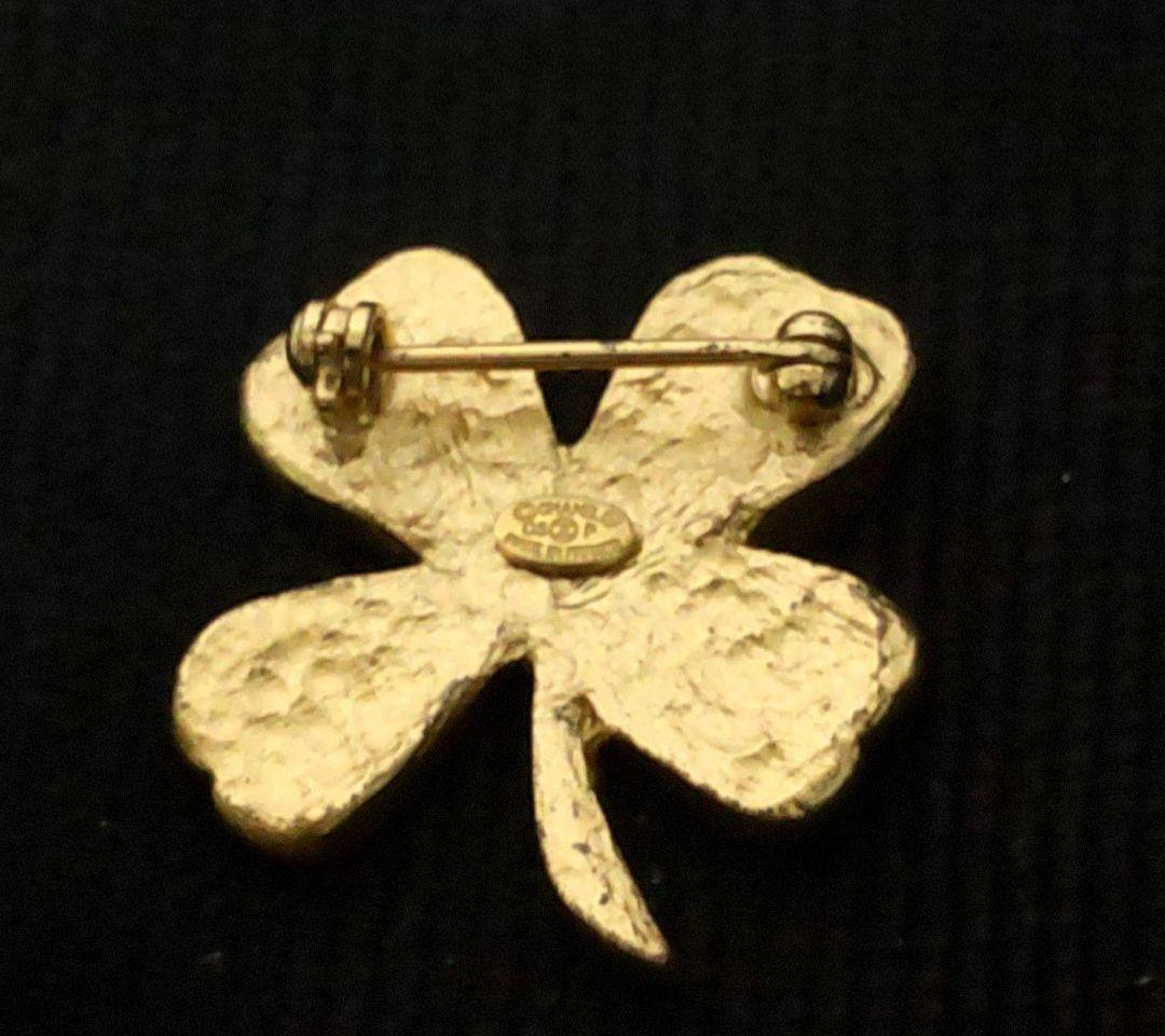 CHANEL シャネル ココマーク ブローチ クローバー 四つ葉 ブローチ GP