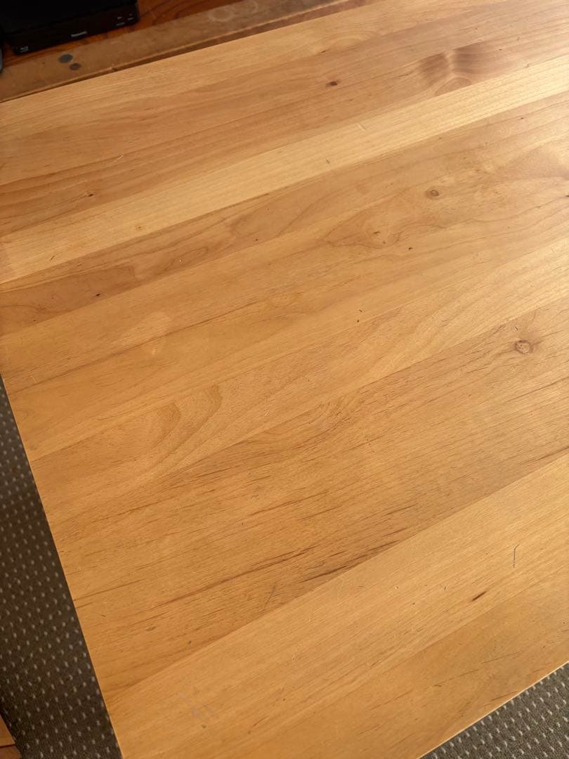 【宮城県引き取り限定】堀田木工所　ウッディ　アルダー無垢材学習机デスクセット