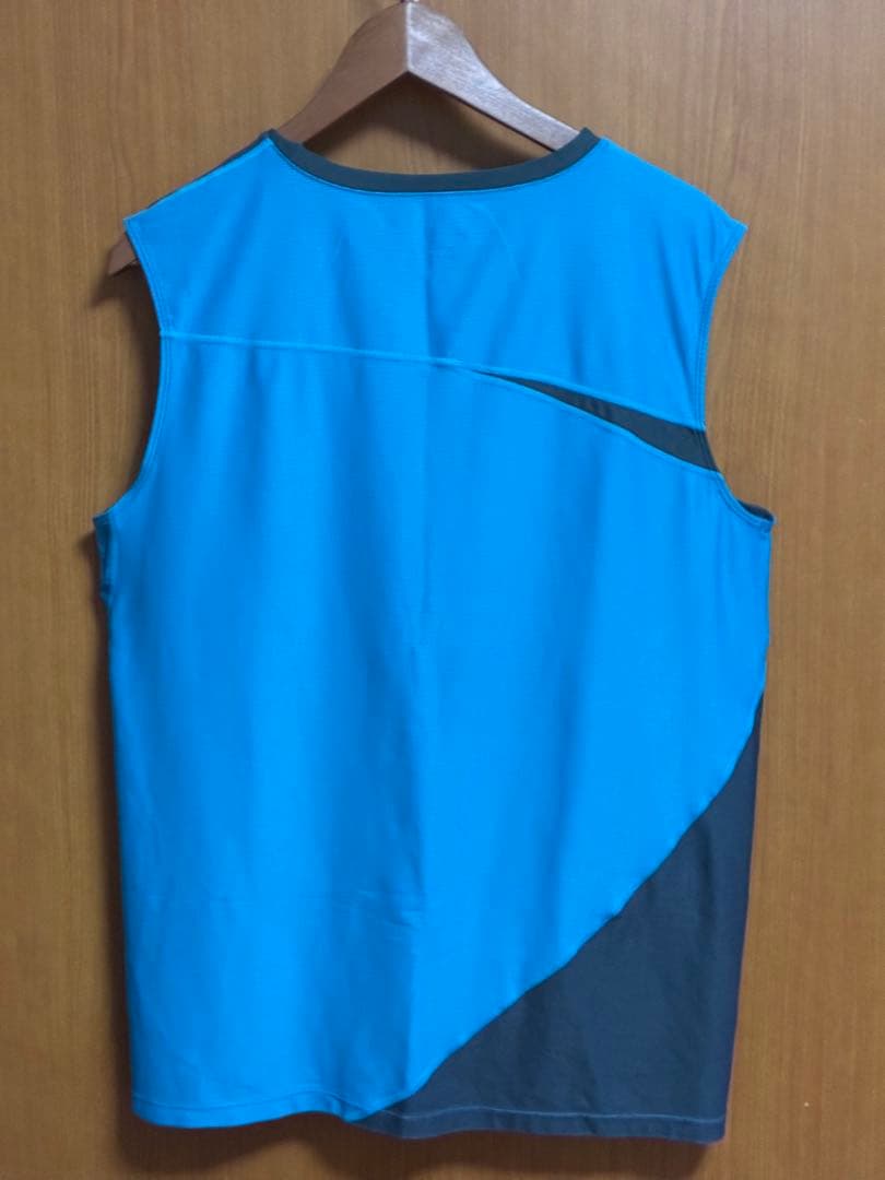 NIKE テニス メンズ タンクトップ L Dri-FIT ネイビーxブルー