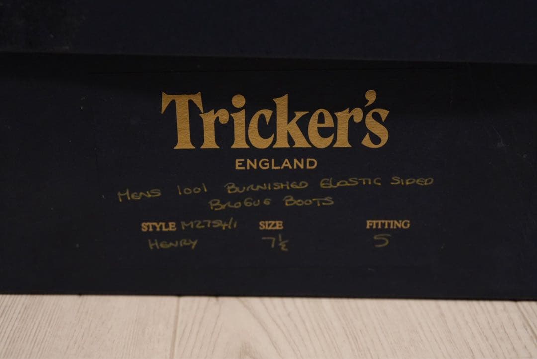 Tricker's M2754 HENRY トリッカーズ　サイドゴア　ブーツ