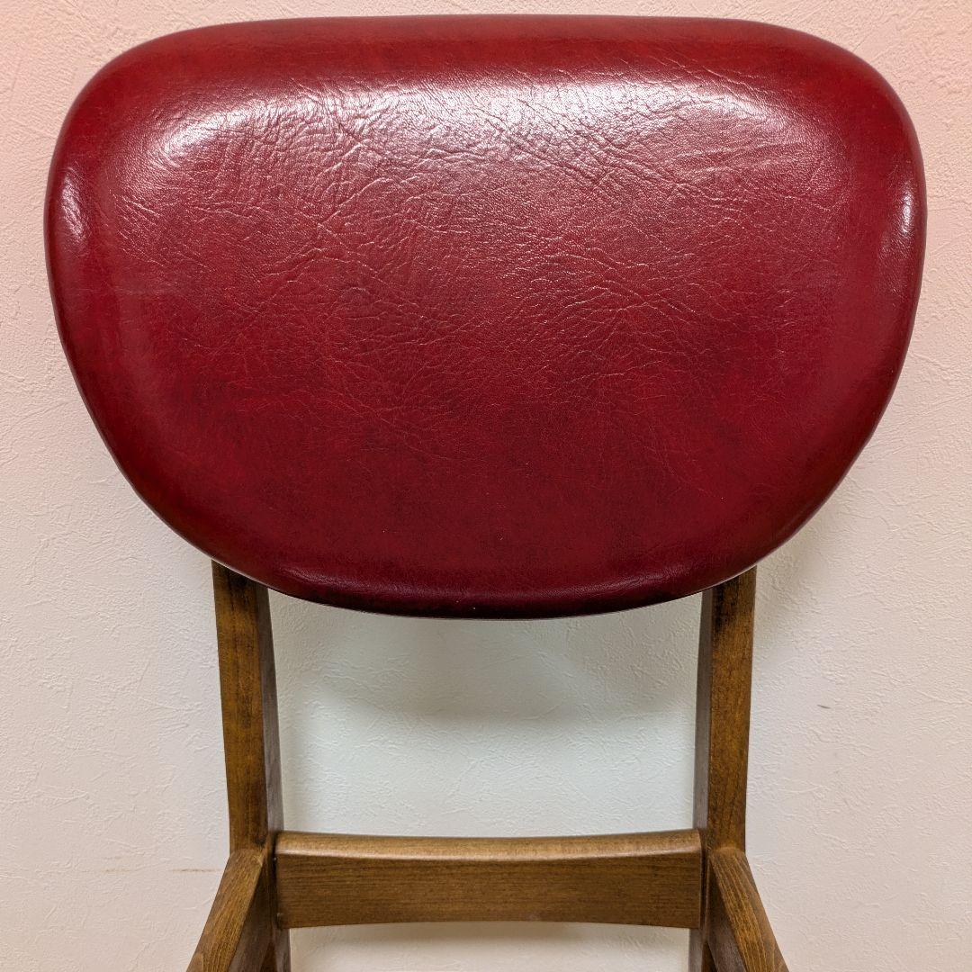 ダイニングチェア Pin Chair 鋲打ちレッドPin-RDレトロ北欧