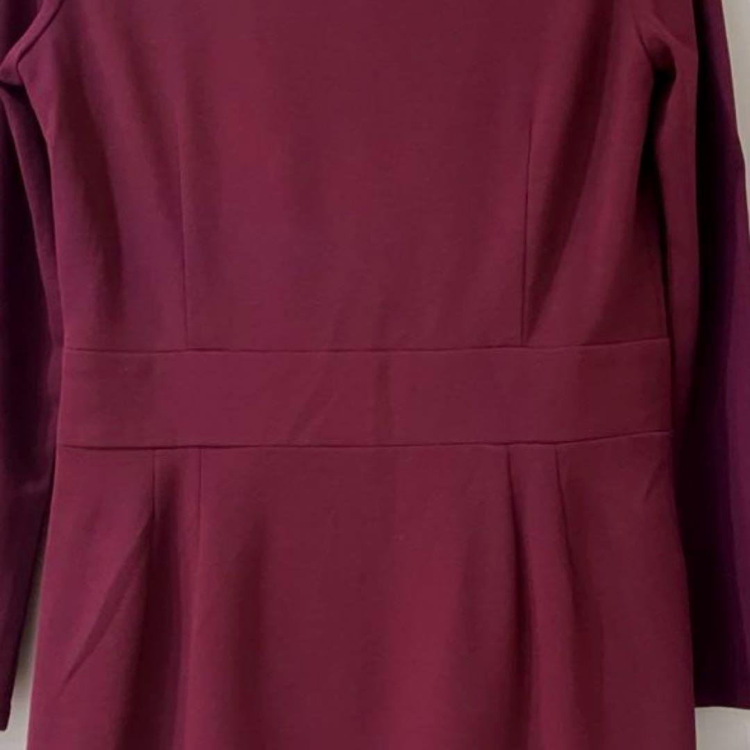 【美品】kay me カシュクール 13号 膝丈ワンピース 日本製 ワッフル