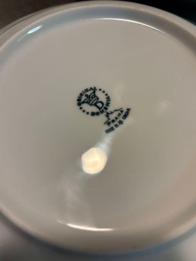 破格！　チェコ　オリジナルボヘミア　2サイズ 計7枚セット　高級磁器　プレート