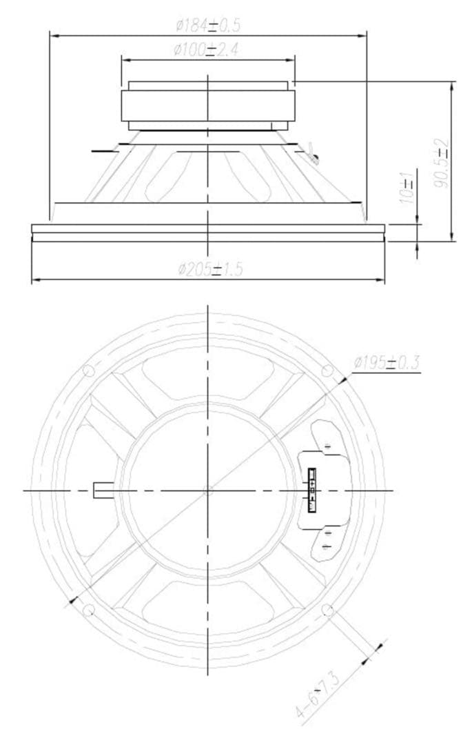 プ*ジ様 ⭕️Monacor SP200X 20cm フルレンジスピーカー(ペア